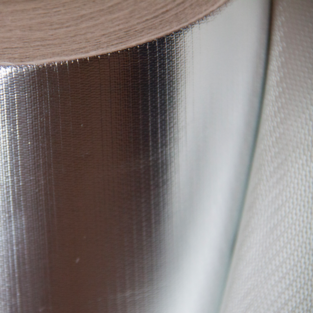 TKANINA SZKLANA ALUMINIUM 500g/m² WYSOKOTEMPERATUROWA DO 600°C