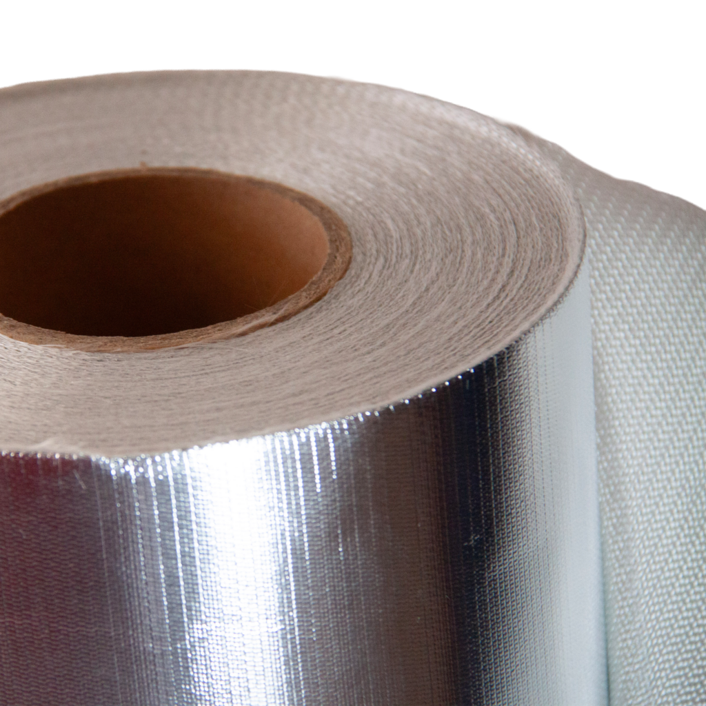 TKANINA SZKLANA ALUMINIUM 500g/m² WYSOKOTEMPERATUROWA DO 600°C